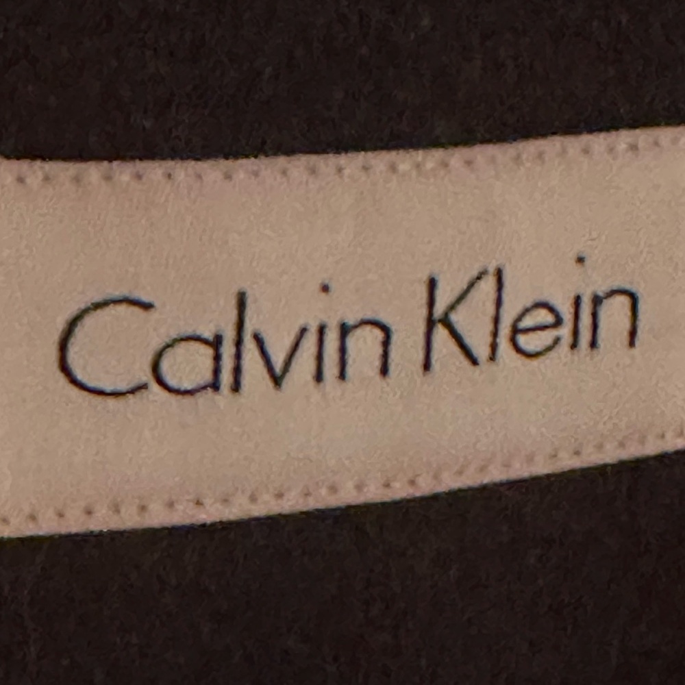 Calvin Klein Women's Dark Gray Pea Coat - Classic Minimalist Essential - Picture 3 of 8